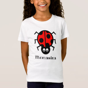 Gepersonaliseerd Ladybird Pattern T-Shirt