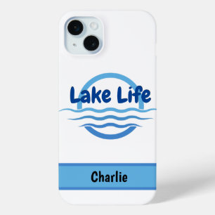 Gepersonaliseerd Lake Life iPhone 15 Mini Hoesje