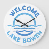 Gepersonaliseerd Lake Name Grote Klok (Voorkant)