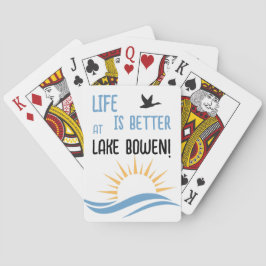 Gepersonaliseerd Lake Name Pokerkaarten