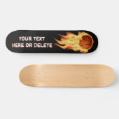 Gepersonaliseerd lampje Basketball Skateboard Deck (Horizontaal)