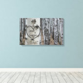 Gepersonaliseerd land Robuust hart Canvas Afdruk (Insitu (Houten vloer))