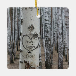 Gepersonaliseerd land Robuust hart Keramisch Ornament