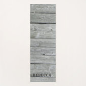Gepersonaliseerd land Rustic Wood Barn Yoga Mat (Voorkant)