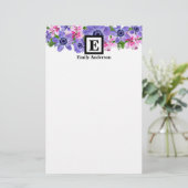 Gepersonaliseerd | Landbloemen Briefpapier (Staand voorkant)