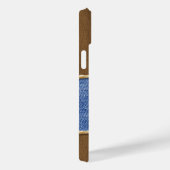 Gepersonaliseerd leer & Denim-look Case-Mate iPhone Case (Achterkant / Rechts)