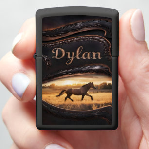Gepersonaliseerd leer met paard