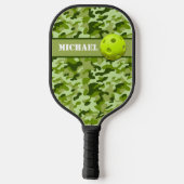 Gepersonaliseerd leger Groene Camouflage Pickleball Paddle (Achterkant)