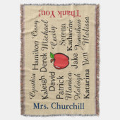 Gepersonaliseerd leraar Dank u Drow Blanket - SRF Deken (Voorkant Verticaal)