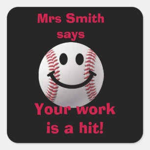 Gepersonaliseerd Leraar stickers - werk is een hit