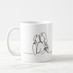 Gepersonaliseerd Lesbisch Paar Koffiemok