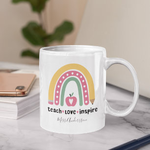 Gepersonaliseerd lesgeven, teach Love Inspire Koffiemok