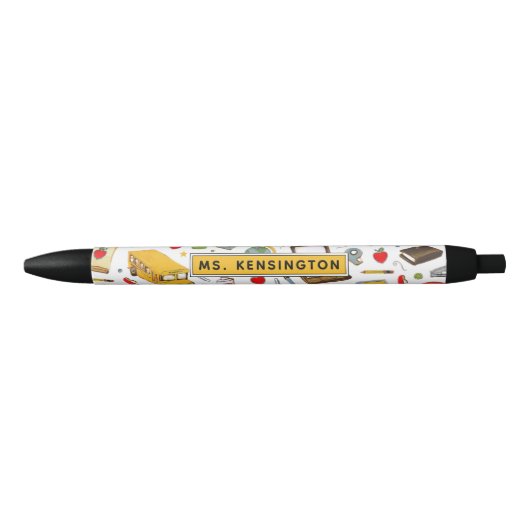 Gepersonaliseerd lesgeven zwarte inkt pen (Voorkant)