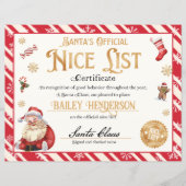 Gepersonaliseerd leuk certificaat van Sinterklaas (Voorkant)