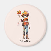 Gepersonaliseerd Leuk Kind Zombie Halloween (3) Magneet (Voorkant)