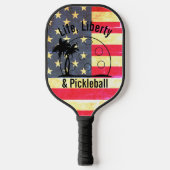 Gepersonaliseerd Leven Vrijheid & Pickleball Pickleball Paddle (Voorkant)