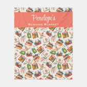 Gepersonaliseerd lezen van boeken fleece deken (Voorkant)