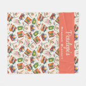 Gepersonaliseerd lezen van boeken fleece deken (Voorkant (Horizontaal))