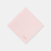 Gepersonaliseerd lichtroze weddenschap Cocktail Na Servet (Hoek)