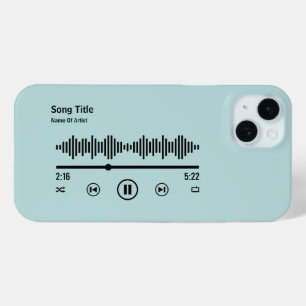 Gepersonaliseerd Lied Album Muziek Liefhebber iPhone 15 Mini Hoesje