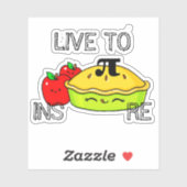 Gepersonaliseerd Live naar InsPIre PI Day Teacher  Sticker (Vel)