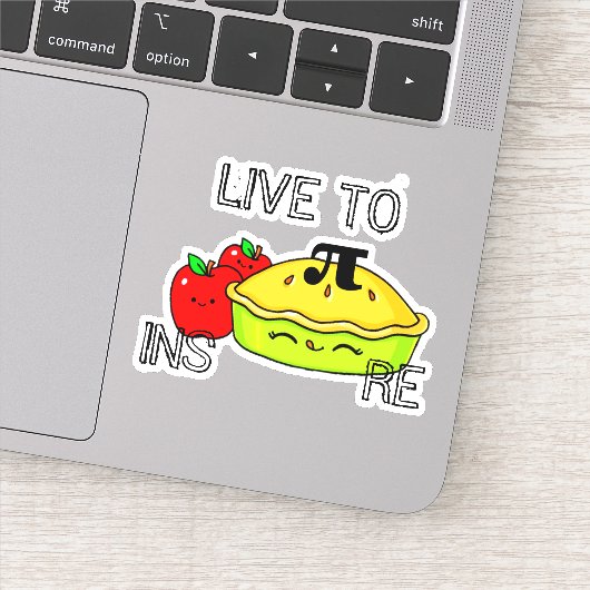 Gepersonaliseerd Live naar InsPIre PI Day Teacher  Sticker (Detail)