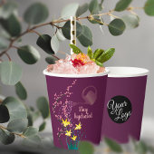 Gepersonaliseerd logo blijf gehydrateerd Schattig Papieren Bekers