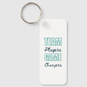 Gepersonaliseerd Logo Inspirerend Teamspeler Kanto Sleutelhanger (Voorkant)