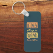 Gepersonaliseerd Logo Inspirerend Teamspeler Kanto Sleutelhanger (Voorkant)