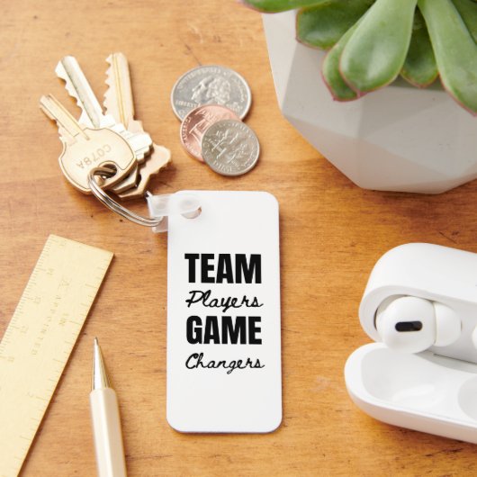 Gepersonaliseerd Logo Inspirerend Teamspeler Kanto Sleutelhanger (Bureau)