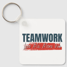 Gepersonaliseerd Logo Inspirerend teamwork-bedrijf Sleutelhanger