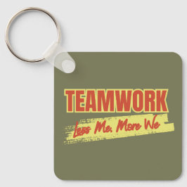 Gepersonaliseerd Logo Inspirerend teamwork-bedrijf Sleutelhanger