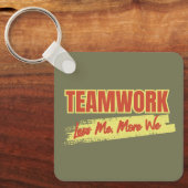 Gepersonaliseerd Logo Inspirerend teamwork-bedrijf Sleutelhanger (Voorkant)