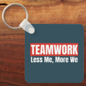 Gepersonaliseerd Logo Inspirerend teamwork-bedrijf Sleutelhanger (Voorkant)