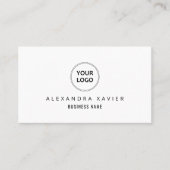 gepersonaliseerd logo zwart-wit visitekaartje (Voorkant)