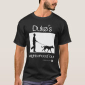 Gepersonaliseerd lopen van mijn hond t-shirt (Voorkant)