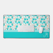 Gepersonaliseerd luidsprekermonogram bureaumat (Keyboard & Muis)