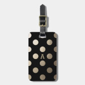 Gepersonaliseerd | Luxe Stippen Bagagelabel (Voorkant verticaal)