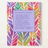 Gepersonaliseerd Maandelijks / Wekelijks Planner (Achterkant)