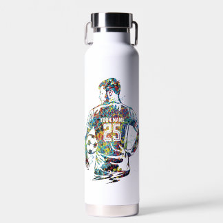 Gepersonaliseerd Man/Boy Voetbalspeler Waterfles