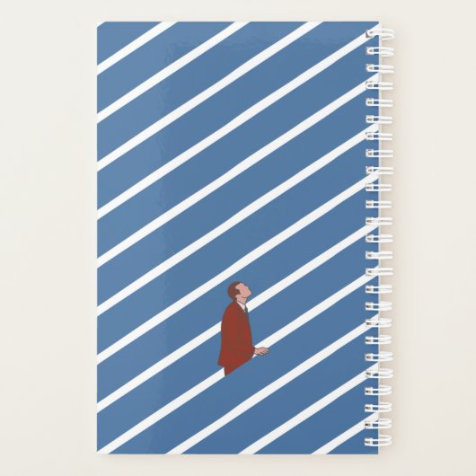 Gepersonaliseerd Man dat Motivatie cadeaus ophaalt Planner (Achterkant)