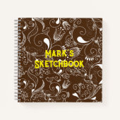 Gepersonaliseerd mandala art sketchbook notitieboek (Voorkant)