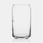 Gepersonaliseerd Manuscript Monogram en Naam Blikvorm Glas (Links)