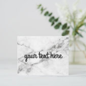 Gepersonaliseerd marmer Briefkaart (Staand voorkant)