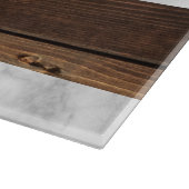 Gepersonaliseerd marmer en houten monogram Initiaa Snijplank (Hoek)