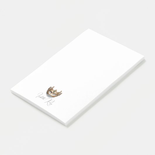 Gepersonaliseerd Masquerade Mask Post-it® Notes (Schuin)