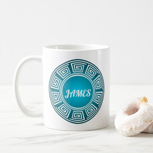 Gepersonaliseerd Maya-symbool Koffiemok (Met donut)