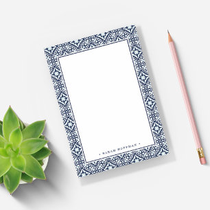 Gepersonaliseerd mediterraan patroon van de marine post-it® notes