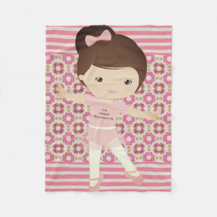 Gepersonaliseerd meisje Ballerina Fleece Deken