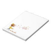 Gepersonaliseerd meisje met cloud notitieblok (Gedraaid)